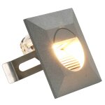 Vidaxl appliques murales led d'extrieur 6 pcs 5 w argent carr