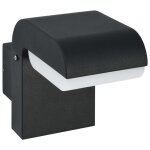 Vidaxl applique murale led d'extrieur 9 w noir ovale