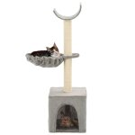 Vidaxl arbre  chat avec griffoirs en sisal 105 cm gris