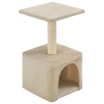 Vidaxl arbre  chat avec griffoirs en sisal 55 cm beige