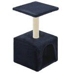 Vidaxl arbre  chat avec griffoir en sisal 55 cm bleu fonc