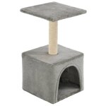 Vidaxl arbre  chat avec griffoirs en sisal 55 cm gris
