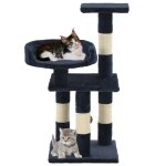 Vidaxl arbre  chat avec griffoirs en sisal 65 cm bleu