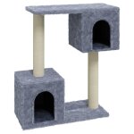 Vidaxl arbre à chat avec griffoirs en sisal gris clair 60 cm Vidaxl arbre à chat avec griffoirs en sisal gris clair 60 cm