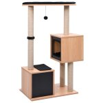 Vidaxl arbre  chat avec tapis  gratter en sisal 104 cm