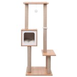 Vidaxl arbre  chat avec tapis  gratter en sisal 129 cm