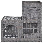 Vidaxl arbre / maison / chteau  chat avec coussin saule