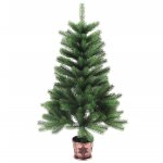 Vidaxl arbre de nol artificiel aiguilles ralistes 90 cm vert
