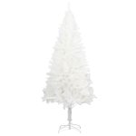 Vidaxl arbre de nol artificiel aiguilles ralistes blanc 180 cm