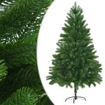 Vidaxl arbre de nol artificiel avec led et boules 180 cm vert