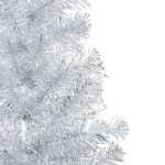 Vidaxl arbre de nol artificiel avec led et boules argent 210 cm pet