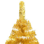 Vidaxl arbre de no�l artificiel avec led et boules dor� 120 cm pet