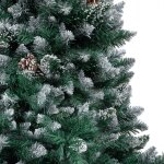 Vidaxl arbre de nol artificiel led et boules et pommes de pin 180 cm