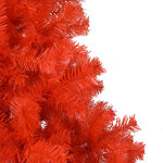 Vidaxl arbre de nol artificiel avec led et boules rouge 240 cm pvc