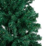 Vidaxl arbre de no�l artificiel avec led et boules vert 210 cm pvc