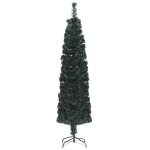 Vidaxl arbre de noël artificiel mince et support 210 cm fibre optique Vidaxl arbre de noël artificiel mince et support 210 cm fibre optique