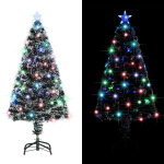 Vidaxl arbre de noël artificiel et support / led 120 cm fibre optique Vidaxl arbre de noël artificiel et support / led 120 cm fibre optique