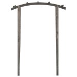 Vidaxl arche  treillis 150x50x210 cm bois de pin imprgn de gris