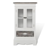 Vidaxl armoire 2 portes et 1 tiroir blanc bois