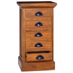 Vidaxl armoire  5 tiroirs 35x30x60 cm bois de teck solide