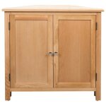 Vidaxl armoire d'angle 80 x 33, 5 x 78 cm bois de chne massif