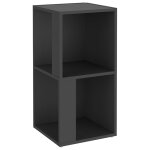 Vidaxl armoire d'angle gris 33x33x67 cm agglomr
