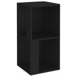 Vidaxl armoire d'angle noir 33x33x67 cm agglomr