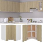 Vidaxl armoire d'angle suspendue chne sonoma 57x57x60 cm agglomr