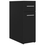 Vidaxl armoire d'apothicaire noir 20x45, 5x60 cm aggloméré Vidaxl armoire d'apothicaire noir 20x45, 5x60 cm aggloméré