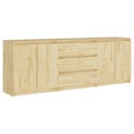 Vidaxl armoire d'appoint 180x36x65 cm bois de pin massif