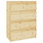 Vidaxl armoire d'appoint 60x36x84 cm bois de pin massif