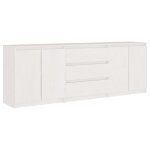 Vidaxl armoire d'appoint blanc 180x36x65 cm bois de pin massif