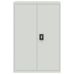 Vidaxl armoire de bureau 90x40x140 cm acier gris
