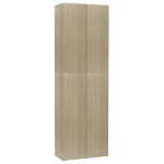 Vidaxl armoire de bureau ch�ne sonoma 60x32x190 cm agglom�r�