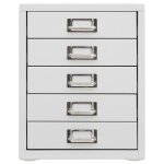 Vidaxl armoire de bureau gris 28x35x35 cm mtal