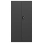 Vidaxl armoire � casiers anthracite 90x40x180 cm acier