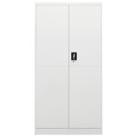 Vidaxl armoire � casiers blanc 90x40x180 cm acier