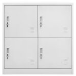 Vidaxl armoire � casiers gris clair 90x45x92, 5 cm acier
