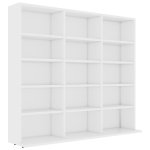 Vidaxl armoire  cd blanc 102x23x89, 5 cm agglomr