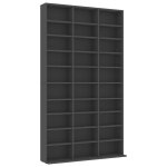 Vidaxl armoire  cd gris 102x23x177, 5 cm agglomr