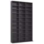 Vidaxl armoire  cd gris brillant 102x23x177, 5 cm agglomr