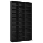 Vidaxl armoire  cd noir brillant 102x23x177, 5 cm agglomr
