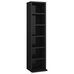 Vidaxl armoire  cd noir brillant 21x20x88 cm agglomr
