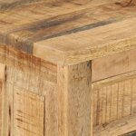 Vidaxl armoire  chaussures 4 niveaux avec tiroir bois manguier brut