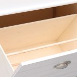 Vidaxl armoire  chaussures blanc 50 x 28 x 98 cm bois de paulownia