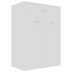 Vidaxl armoire � chaussures blanc 60x35x84 cm agglom�r�