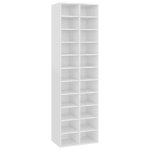 Vidaxl armoire  chaussures blanc brillant 54x34x183 cm agglomr