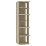 Vidaxl armoire � chaussures ch�ne sonoma 25x27x102 cm agglom�r�