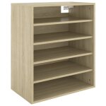 Vidaxl armoire � chaussures ch�ne sonoma 60x35x70 cm agglom�r�