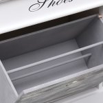 Vidaxl armoire  chaussures gris 50 x 28 x 58 cm bois de paulownia